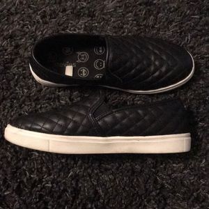 Stevie’s Black Slip Ons